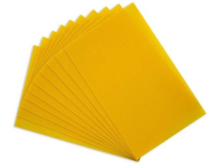 Cire gaufrée Dadant Corps 26 x 41 cm - 10 Feuilles (carton 1KG)