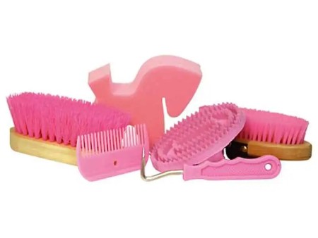 Kit pansage enfant rose - Cheval %%sep%% %%sitename%%