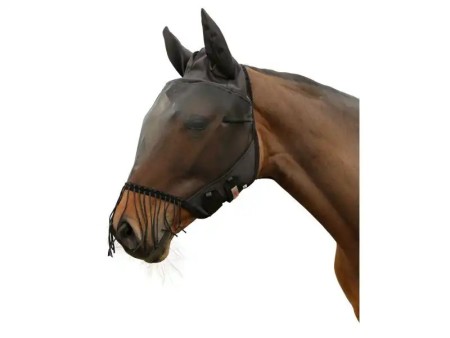 Masque cheval anti-mouches franges naseaux %%sep%% %%sitename%%
