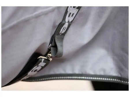 Couverture cheval Rugbe HighNeck grise imperméable %%sep%% %%sitename%%