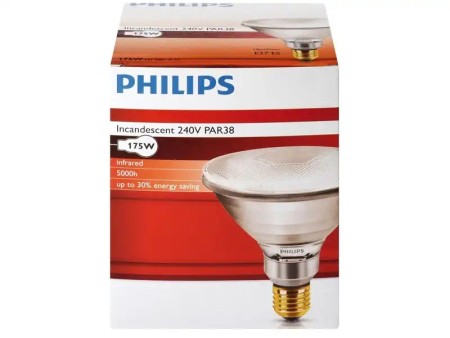 Ampoule infrarouge 175W blanche Philips %%sep%% %%sitename%%