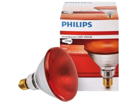 Ampoule infrarouge rouge 175W Philips %%sep%% %%sitename%%