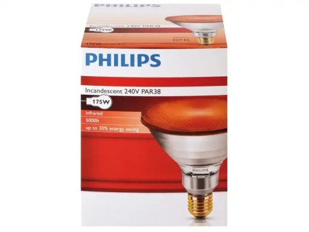 Ampoule infrarouge rouge 175W Philips %%sep%% %%sitename%%