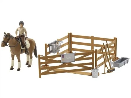Coffret enclos cheval et accessoires