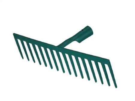 Râteau forgé 14 dents droites sans manche