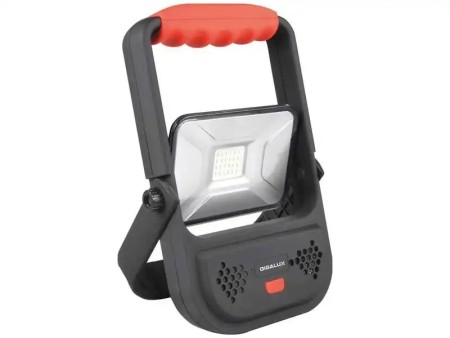 Projecteur LED rechargeable portable avec haut-parleur bluetooth